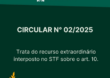 Circular 002/2025 sobre recurso extraordinário interposto no STF sobre o art.10